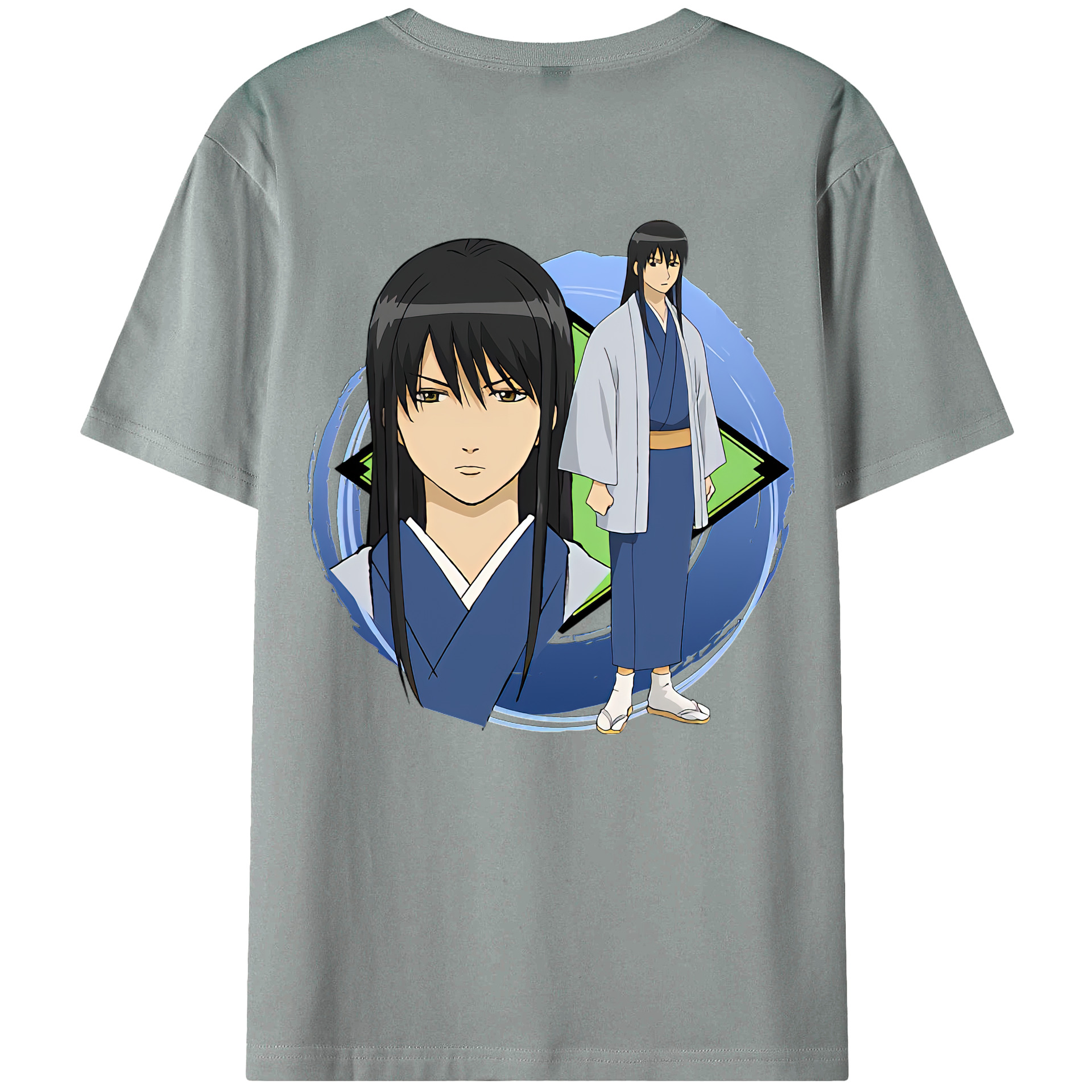 （画像用） ぎんたま 坂田銀時（さかたぎんとき） 神楽 志村新八（しむら しんぱち） GINTAMA Sakata Gintoki Kagura Shimura Shinpachi 綿100％ メンズ半袖Tシャツ（バックプリント） 通気性